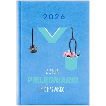 Kalendář Knižkový kalendář 2026 A5 FunnyCase modrý