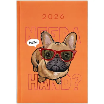 Kalendář Knižkový kalendář 2026 A5 FunnyCase modrý