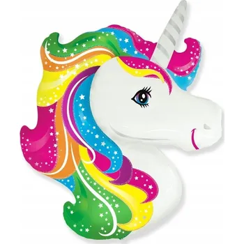 Balónek Velký fóliový BALÓN JEDNOROŽEC na hélium 112cm x 82cm