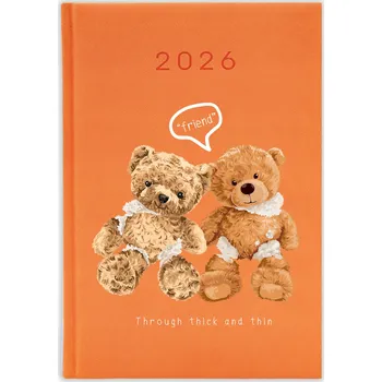 Kalendář Knižkový kalendář 2026 A5 FunnyCase modrý