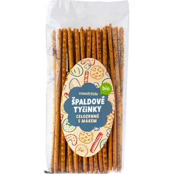 Tyčinky špaldové celozrnné s mákem 100 g BIO COUNTRY LIFE