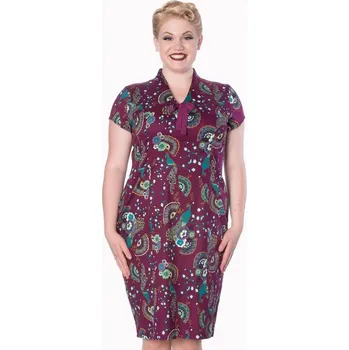 Dámské šaty Banned Retro pouzdrové šaty Frankie Peacock Velikost: 3XL (UK 20)
