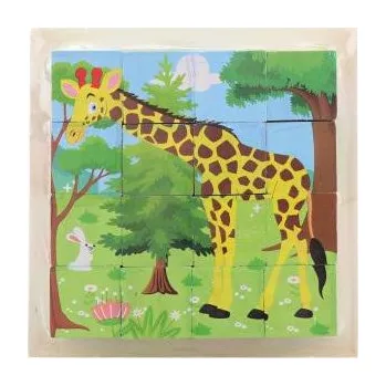 Hračka pro nejmenší Lamps Kostky skládací zvířata