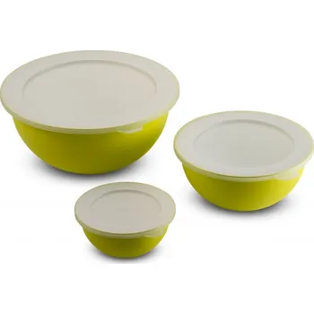 Talíř Sada misek Omada Sanaliving Bowls Set 3,5L + 1,7L + 0,5L Barva: zelená/světle zelená