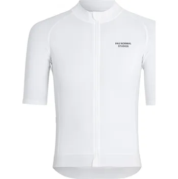 cyklistický dres Pas Normal Studios Men's Essential Jersey - White XXL