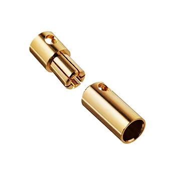 RC vybavení 6 mm zlatý konektor (pár)