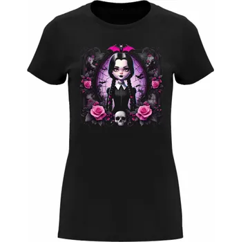 Dívčí tričko Dívčí tričko Wednesday Barva: černá, Velikost: 146/152 - 11/12