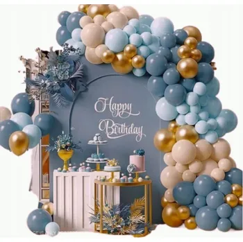 Balónek Balónková girlanda modrá béžová tyrkysová