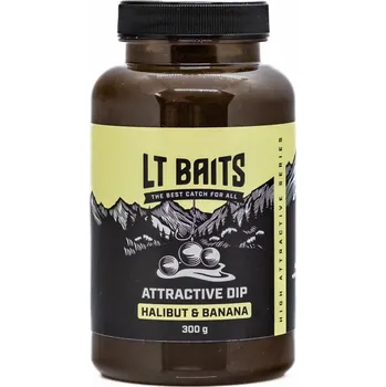 Návnadové aroma LT Baits DIP HALIBUT BANANA 300G