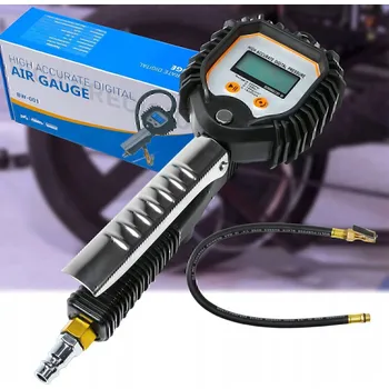 Autoelektronika Digitální měřič tlaku v pneumatikách 0-18 barů s pistolí pro huštění pneumatik