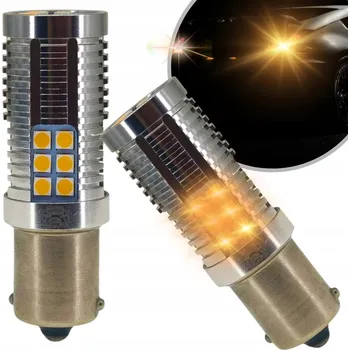 Žárovka Žárovka MARKET-LED ŻARÓWKA PY21W BAU15S - Pomarańcz - 100% CANBUS! PY21W 10 W 1 ks