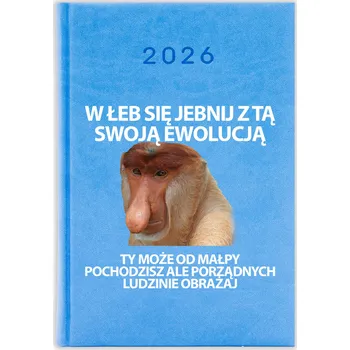 Kalendář Knižkový kalendář 2026 A5 FunnyCase modrý