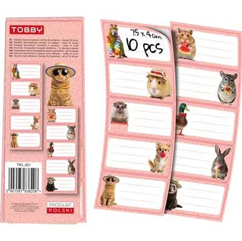 samolepka Samolepky na notebook Tobby 10 ks