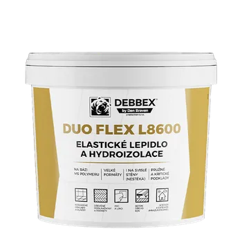Průmyslové lepidlo DenBraven Elastické lepidlo a hydroizolace DUO FLEX L8600 15 kg kbelík béžová