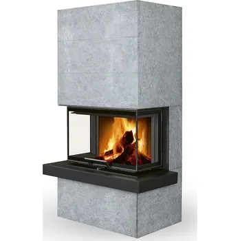Krbová kamna Romotop krbová kamna CARA C 02 Designový akumulační krb s výsuvnými dvířky - VÝPRODEJ 1ks