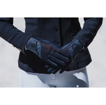 Rukavice Letní jezdecké rukavice Dominique - Tmavě modrá, L