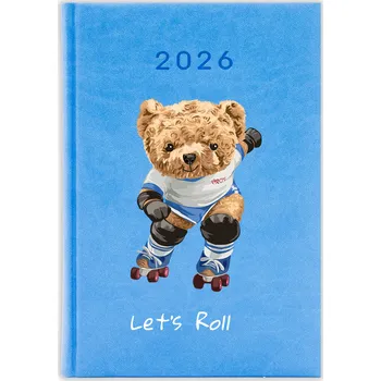 Kalendář Knižkový kalendář 2026 A5 FunnyCase modrý