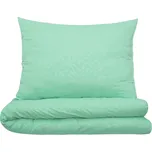 Povlečení DAMAŠEK mikro prodloužené OKSA mint