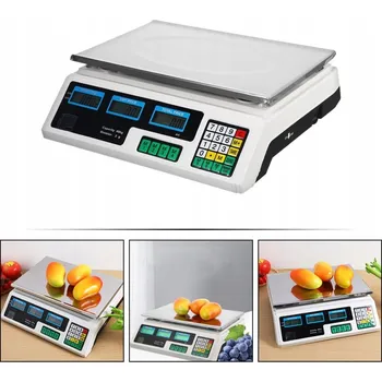 Kuchyňská váha OBCHODNÍ VÁHA 40KG ELEKTRONICKÁ KALKULAČNÍ SKLADOVÁ LCD POČÍTACÍ
