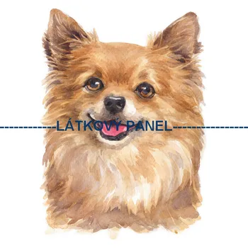 Látkový panel - Pes - PS-72 Velikost: 15x15cm, Materiál: Teplákovina nepočesaná