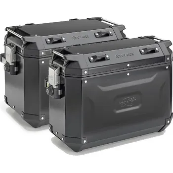Zavazadlo na motocykl KAPPA K' Voyager KVG4837BPACK2 sada bočních hliníkových moto kufrů