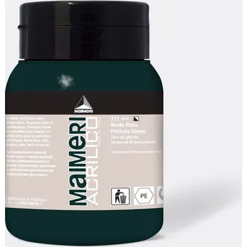 Speciální výtvarná barva Akrylová barva Maimeri Acrilico 500 ml – Phthalo Green