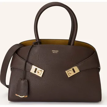Kabelka Ferragamo Dámská Kabelka Hug, tmavě hnědá, one size