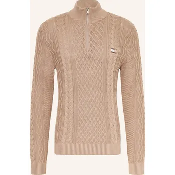 Pánská móda Tommy Jeans Pánský Svetr Troyer, béžová, XXL