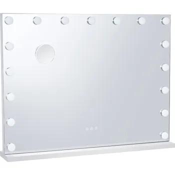 Zrcadlo SucceBuy Zrcadlo pro make-up 80x13,8x62,2 cm Tříbarevný zdroj světla