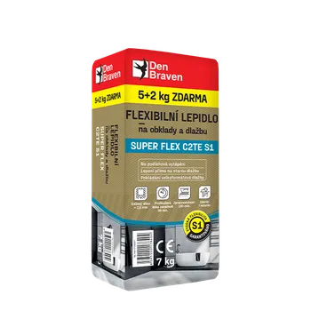 Průmyslové lepidlo DenBraven Flexibilní lepidlo na obklady a dlažbu SUPER FLEX C2TE S1 7 kg pytel