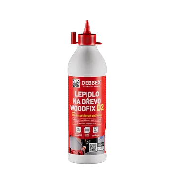 Průmyslové lepidlo DenBraven Lepidlo na dřevo WOODFIX D2 250 g dóza bílá, po vytvrzení transparentní