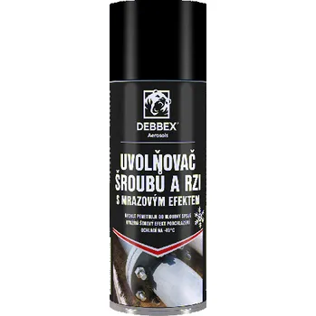Průmyslové lepidlo DenBraven Uvolňovač šroubů a rzi ve spreji s mrazovým efektem 400 ml aerosolový sprej