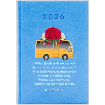 Kalendář Knižkový kalendář 2026 A5 FunnyCase modrý