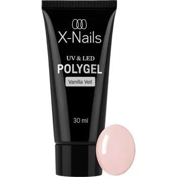 HEMA/DI-HEMA FREE UV/LED poly gel v tubě 30 ml - VANILLA VEIL (jemný vanilkovo-růžový odstín) (Vanilkovo růžový polyakrylgel Vanilla Veil)