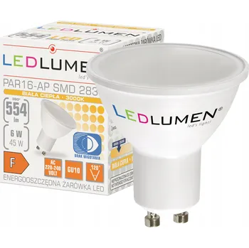 Žárovka LED žárovka úsporná LEDLUMEN GU10 PAR16 554 lm 6 W 120° bez blikání