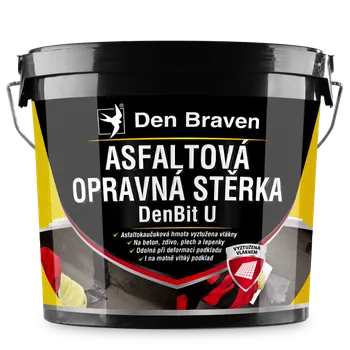 Průmyslové lepidlo DenBraven DenBit U - Asfaltová opravná stěrka 5 kg kbelík