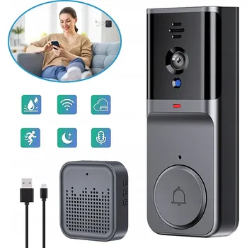 IP kamera BEZDRÁTOVÝ ZVONEK KE DVEŘÍM, WIFI DVOUSTRANNÁ KAMERA ZVONKU VIDEO