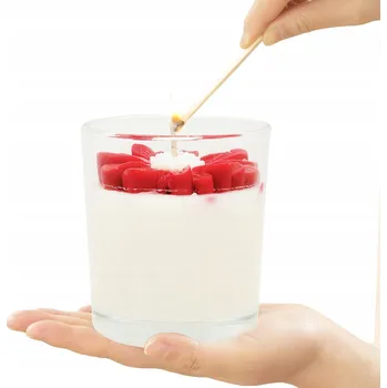 Svíčka SOJOVÁ VONNÁ SVÍČKA HEŘMÁNEK - VŮNĚ JAHODY RUČNÍ VÝROBA LUNARI