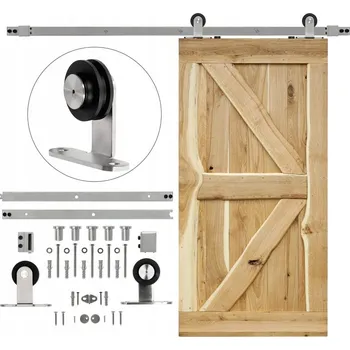 Nástěnná lišta pro jednokřídlé dveře, nerezová ocel ROKA