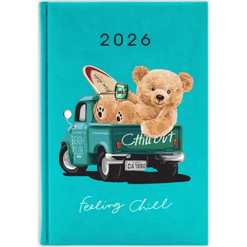 Kalendář Knižkový kalendář 2026 A5 FunnyCase zelený