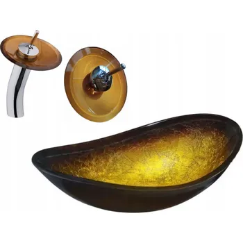 Umyvadlo Umyvadlo na desku oválné zlaté