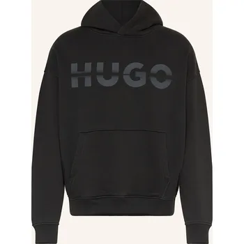 Pánské oblečení Hugo Pánská Mikina S Kapucí Nenzyod, černá / šedá, M