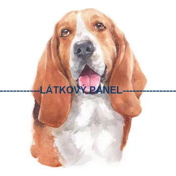 Látkový panel - Pes - PS-84 Velikost: 15x15cm, Materiál: Kočárkovina