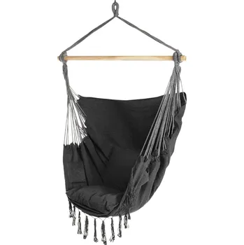 Houpací síť Závěsné houpací křeslo KB-BAHIO - grafitové