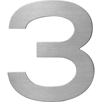 Domovní číslo Richter Czech Číslo domovní RN.150L.3.N "3" nerez 2D - 150mm