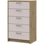 Komoda Rondi 5 zásuvek 60х40х100 dub artisan / kašmír