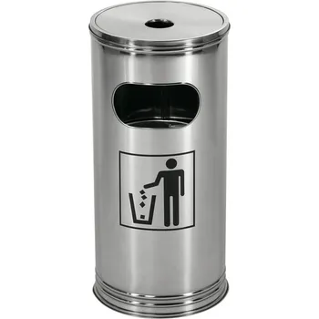 Odpadkový koš Wesco, Odpadkový koš s popelníkem 15 l ocelový - Formadore