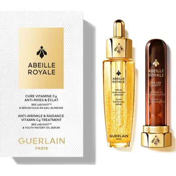 Pleťové sérum GUERLAIN Abeille Royale GUERLAIN Abeille Royale Youth Watery Oil Serum vyživující olejové sérum 30 ml + GUERLAIN Abeille Royale Bee Lab Shot 7denní protivrásková kúra 7 ks