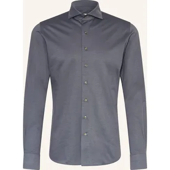 Pánská košile Profuomo Pánská Košile Slim Fit, černošedá, 41