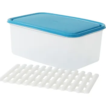 BELLI e FORTI s.r.l. Belli E Forti dóza na potraviny do mrazničky FRIGOCHEF, obdélníková s mřížkou, plast, 4,5L